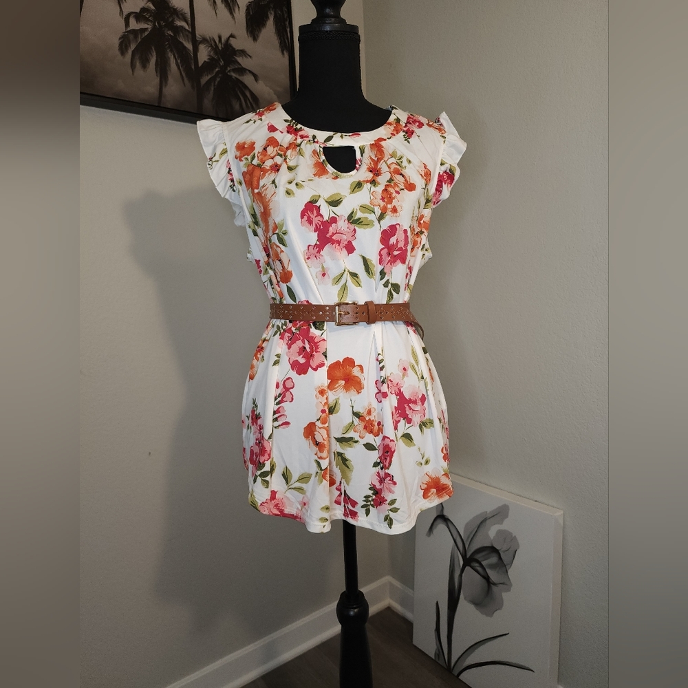 PerSeption Women's Floral Blouse